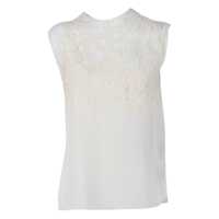 Topuri SILK CREPE TOP WITH MACRAME' LACE DETAIL Femei