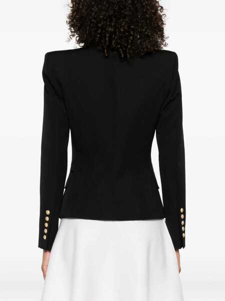 Sacouri Balmain Double-breasted Blazer NOIR Femei (BM 18646786) 4