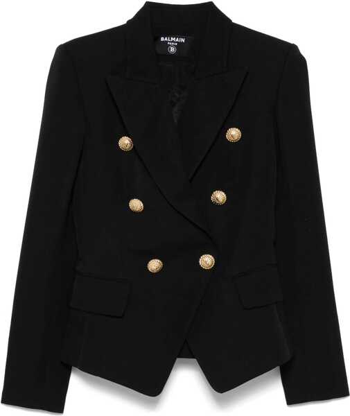 Sacouri Balmain Double-breasted Blazer NOIR Femei (BM 18646786) 1