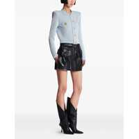Cardigane Dama - Cardigane Balmain Embossed knit Cardigan BLEU/BLANC Femei (BM 18646792) - B-mall.ro