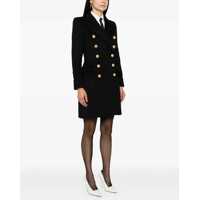 Paltoane Dama - Paltoane Balmain wool and cashmere double-breasted Coat NOIR Femei (BM 18646798) - B-mall.ro