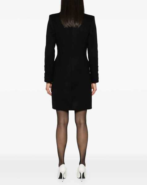 Paltoane Balmain wool and cashmere double-breasted Coat NOIR Femei (BM 18646798) 4