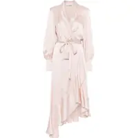 Rochii Silk charmeuse wrap Dress Femei