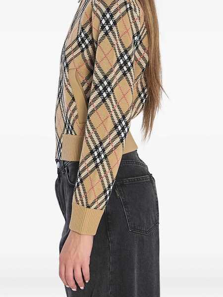 Cardigane Burberry Check Cardigan SAND/SAND IP CHECK Femei (BM 18646834) 3