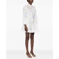 Rochii ZIMMERMANN Dama - Rochii ZIMMERMANN Crush buttoned mini Dress LILAC FLORAL Femei (BM 18646879) - B-mall.ro