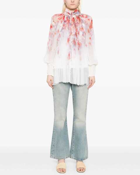 Bluze ZIMMERMANN Floral print Crush Blouse SCARLET FLORAL Femei (BM 18646921) 2