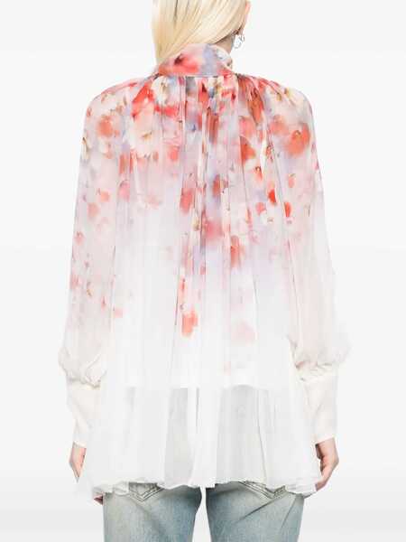 Bluze ZIMMERMANN Floral print Crush Blouse SCARLET FLORAL Femei (BM 18646921) 4
