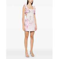 Rochii ZIMMERMANN Dama - Rochii ZIMMERMANN Crush Frill mini Dress PINK FLORAL Femei (BM 18646933) - B-mall.ro