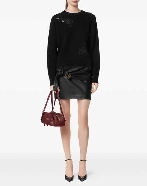 Pulovere Versace Barocco Leaf Embroidered Sweater BLACK Femei (BM 18646945) 2