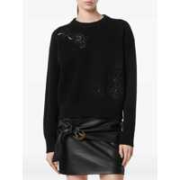 Imbracaminte Dama pagina 233 - Pulovere Versace Barocco Leaf Embroidered Sweater BLACK Femei (BM 18646945) - B-mall.ro