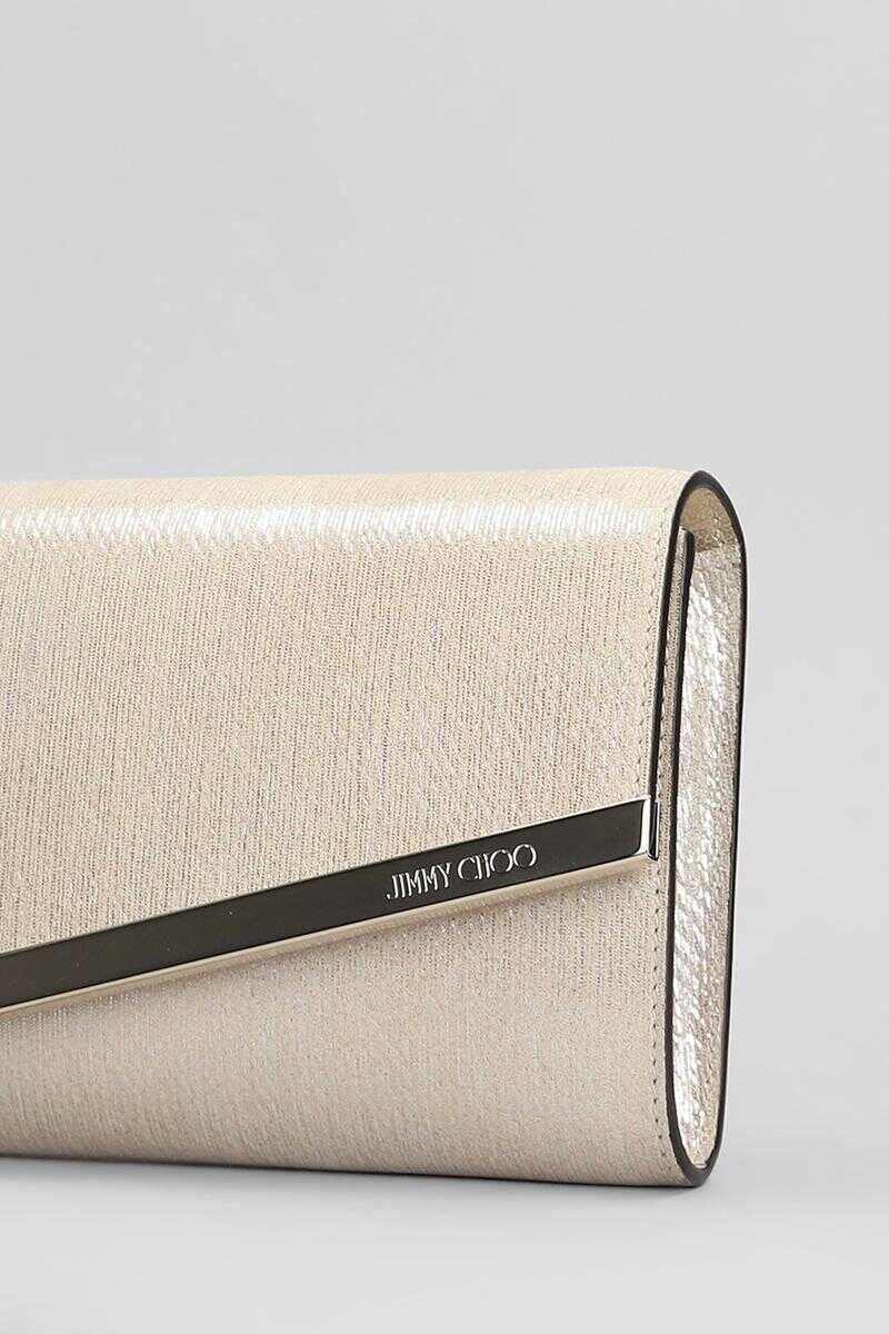 Genti mini Jimmy Choo Jimmy Choo Emmie  Clutch GOLD Femei (BM 18648642) 4