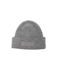Sepci Grey 'Le Bonnet Gros Grain' With Logo Patch On The Brim In Cashmere And Wool Man Barbati