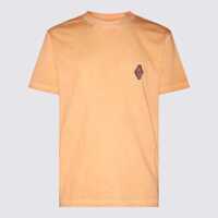 Tricouri Marcelo Burlon County Of Milan Orange Cotton Sunset Cross T-Shirt Barbati