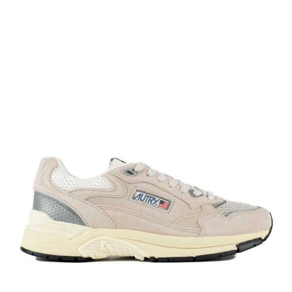 Sneakers AUTRY Autry Sand And Silver Mesh And Suede Hyperway Sneakers Beige Barbati (BM 18649020) 1