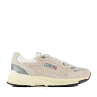 Sneakers Autry Sand And Silver Mesh And Suede Hyperway Sneakers Barbati