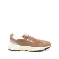 Sneakers Autry Hyperway Sneakers In Mesh And Suede Cigar And Silver Barbati