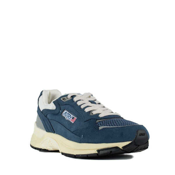 Sneakers AUTRY Autry Ensign And Silver Mesh And Suede Hyperway Sneakers BLUE Barbati (BM 18649026) 3