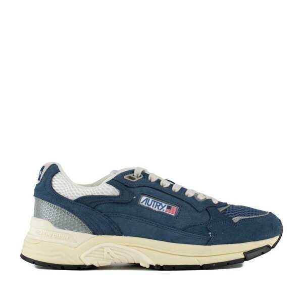 Sneakers AUTRY Autry Ensign And Silver Mesh And Suede Hyperway Sneakers BLUE Barbati (BM 18649026) 1