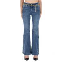 Blugi Michael Kors Flared Jeans With Belt Femei
