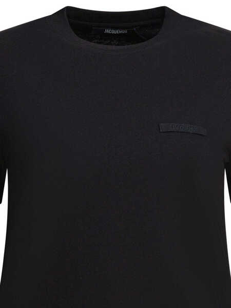 Tricouri JACQUEMUS Gros Grain short-sleeved T-shirt Black Femei (BM 18649518) 3