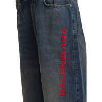 Blugi drepti Balenciaga pentru Barbati - Blugi drepti Balenciaga Jeans Patched Molleton Blue Barbati (BM 18649551) - B-mall.ro