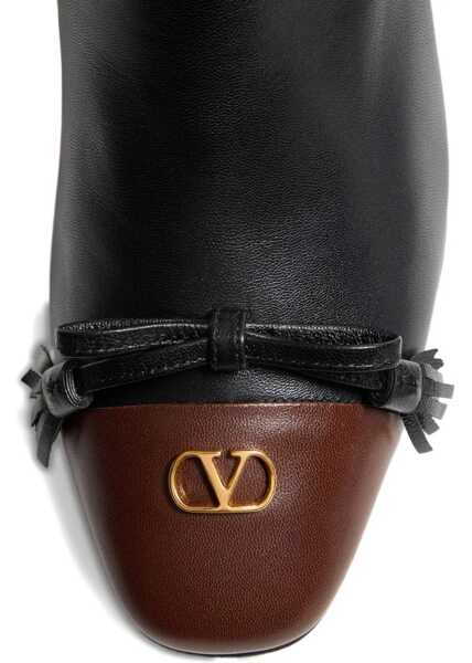Cizme scurte Valentino Garavani Kidskin Valet Du Roi Ankle Boot BLACK Femei (BM 18649573) 5