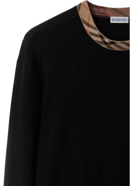 Pulovere casual Burberry Wool Jersey. BLACK Barbati (BM 18649579) 2