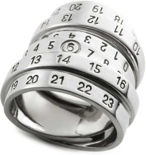 Inele MM6 Maison Margiela Minimal Numeric Ring SILVER Femei (BM 18649621) 3