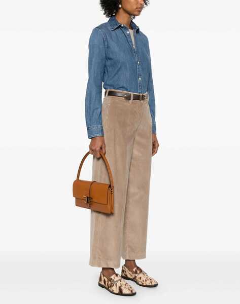 Genti de umar TODS T Timelss Flap Bag In Leather BROWN Femei (BM 18650803) 2