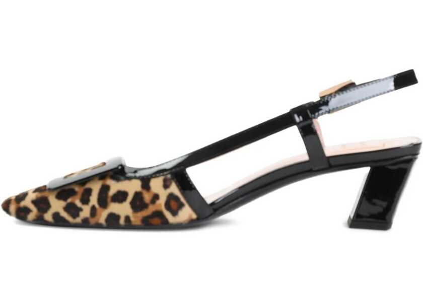 Pantofi cu toc Roger Vivier Belle Vivier Pony Slingback Pumps BLACK Femei (BM 18650836) 3