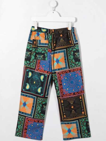 Pantaloni casual Marcelo Burlon Pants Bandana Aop Carrot MULTICOLOUR Baieti (BM 18650893) 2