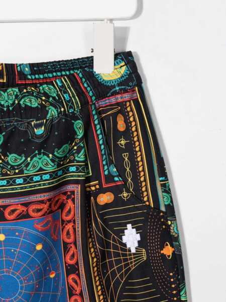 Pantaloni casual Marcelo Burlon Pants Bandana Aop Carrot MULTICOLOUR Baieti (BM 18650893) 3