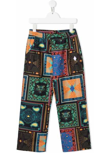 Pantaloni casual Marcelo Burlon Pants Bandana Aop Carrot MULTICOLOUR Baieti (BM 18650893) 1