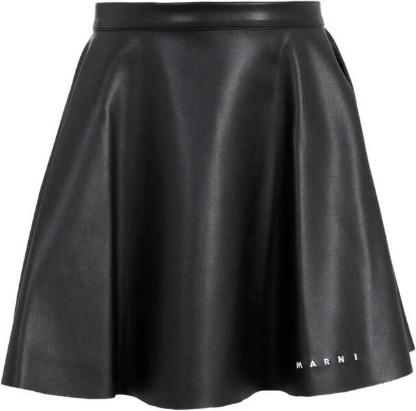 Fuste casual Marni Zippered Skirt BLACK Fete (BM 18650899) 1