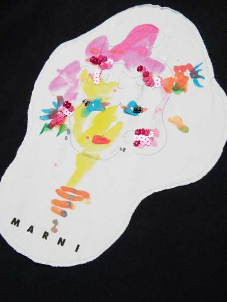 Hanorace Marni Sweatshirt With Logo BLACK Fete (BM 18650932) 4