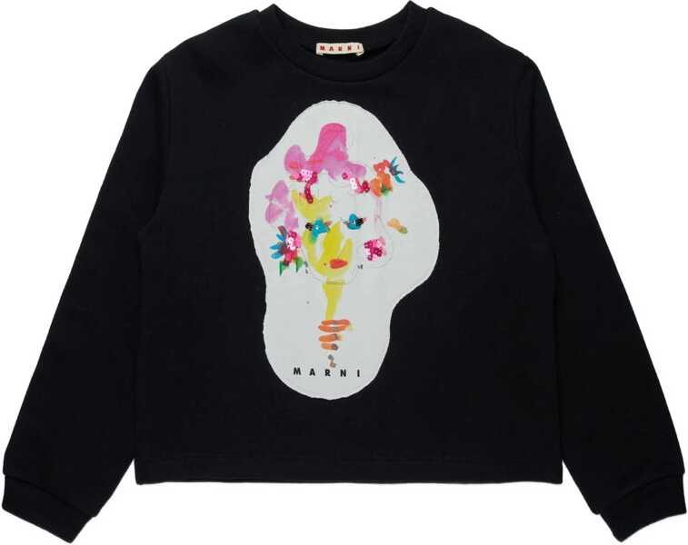 Hanorace Marni Sweatshirt With Logo BLACK Fete (BM 18650932) 1