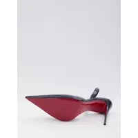 Pantofi cu toc Christian Louboutin Dama - Pantofi cu toc Christian Louboutin Kate Max O Sling Slingback Pumps BLUE Femei (BM 18650989) - B-mall.ro