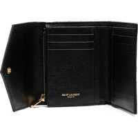 Portofele Dama - Portofele Saint Laurent Trifold Wallet NERO Femei (BM 18651025) - B-mall.ro