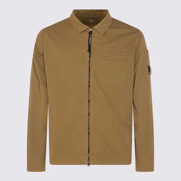 Camasi C.P. Company C.P. Company Beige Cotton Shirt CAPERS Barbati (BM 18652956) 1