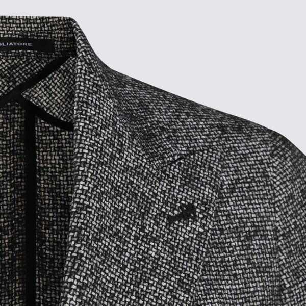 Sacouri Tagliatore Tagliatore Dark Grey Montecarlo Blazer Black Barbati (BM 18653022) 4