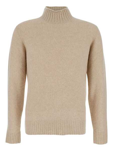 Pulovere Kangra Beige Turtle Neck Sweater In Wool Man Beige Barbati (BM 18653127) 1