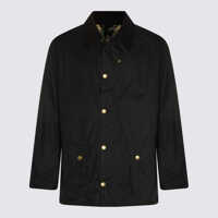 Geci Barbour Black Cotton Casual Jacket Barbati