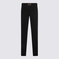 Pantaloni casual Twinset Black Viscose Pants Femei