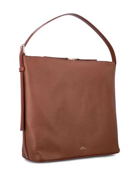 Genti de umar A.P.C. A.P.C. Vera Leather Bag With Adjustable Strap Brown Femei (BM 18653589) 4