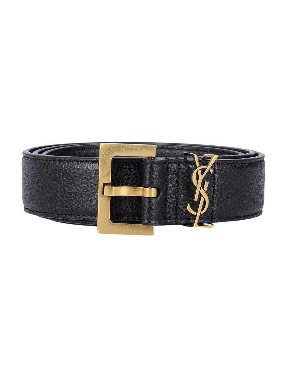 Curele Saint Laurent Saint Laurent Cassandra Belt Black Barbati (BM 18653658) 1