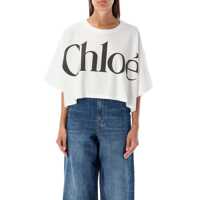 Tricouri Chloé Logo T-Shirt Femei