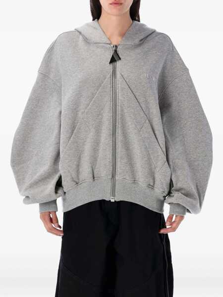 Bluze de trening THE ATTICO The Attico Zip-Up Hoodie Grey Femei (BM 18653781) 1