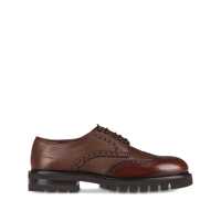 Pantofi eleganti Salvatore Ferragamo Brown Leather Lace Up Shoes Barbati