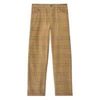 Pantaloni Burberry Sand Cotton Pants Barbati