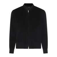 Geci Lardini Black Wool Casual Jacket Barbati